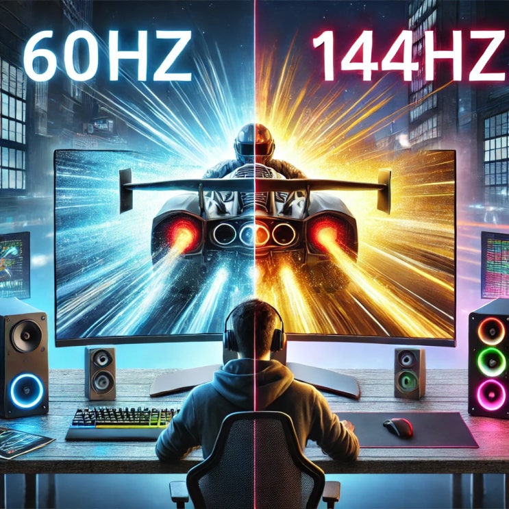  모니터 주사율 확인법 60Hz 144Hz 차이와 특징 장단점