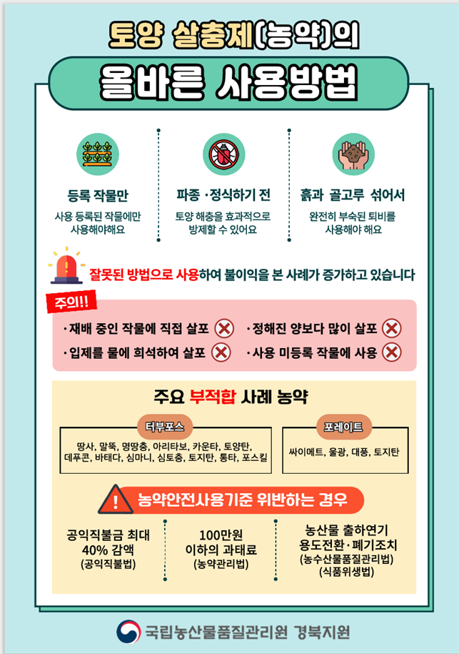 토양살충제 사용방법