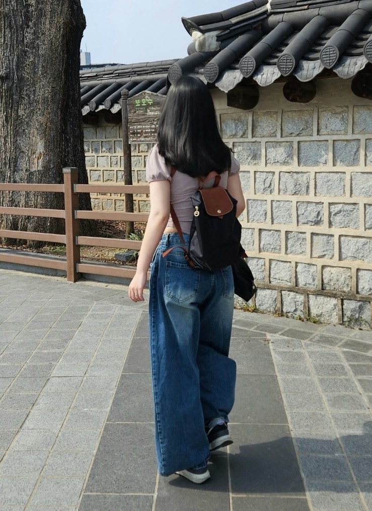 롱샴 르 플리아쥬 오리지널 백팩 가방 블랙 m 미디움 사이즈 수납력, 착샷 후기
