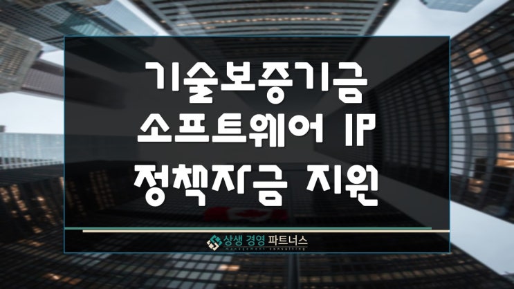  소프트웨어 SW 기술 기술금융 IP 대출 정책자금 보증 지원