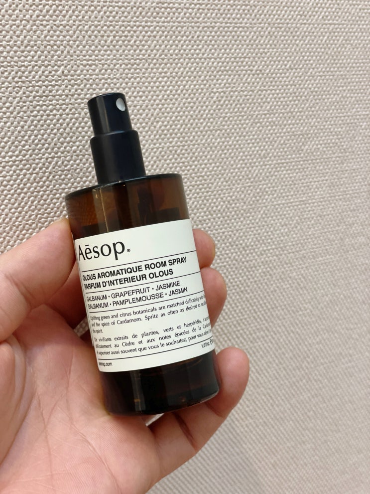  이솝 올루스 아로마틱 룸스프레이 50ml 추천 향과 지속력 높이는 방법