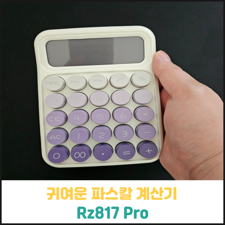 귀여운 파스칼 계산기 Rz817 Pro 후기 귀여운 파스칼 계산기 Rz817 Pro 후기