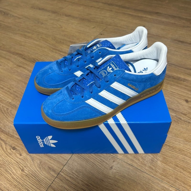 [Adidas] 아디다스 가젤 인도어 블루 H06260 사이즈팁 및 착용 후기 포인트 운동화 추천