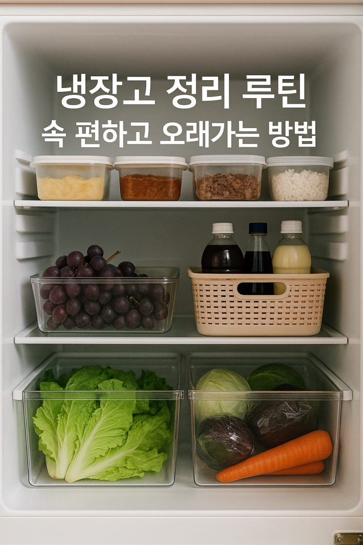  냉장고 정리 루틴 – 속 편하고 오래가는 방법
