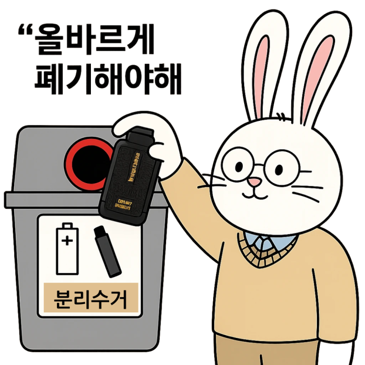  일회용 전자담배 버리는 방법!