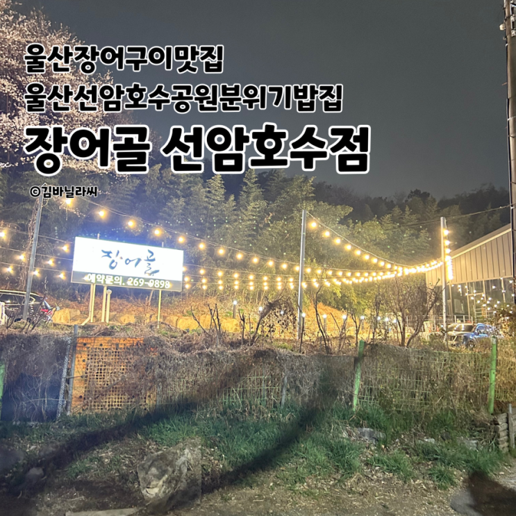  울산 남구 장어 맛집 장어골 선암호수공원 분위기 밥집 추천
