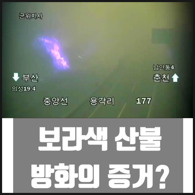 보라색 산불 칼륨 불꽃반응 방화 증거? 보라색 산불 칼륨 불꽃반응 방화 증거?