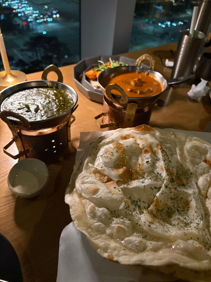  아그라 잠실에비뉴엘점 아그라코스:) 석촌호수뷰 분위기 좋은 인도요리맛집