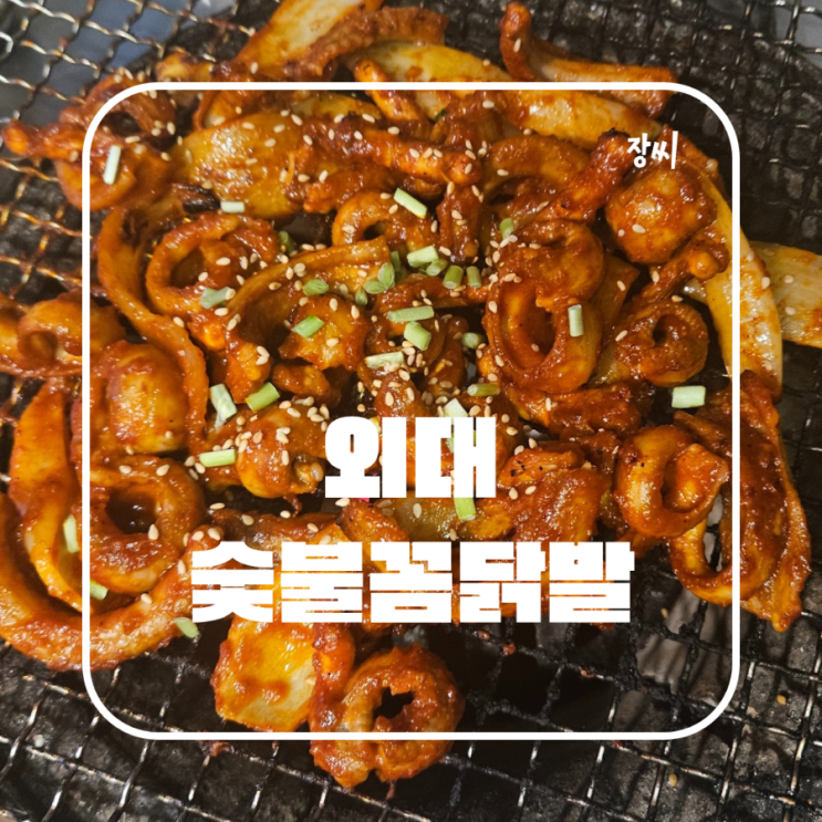  한국외대 닭발 돼지껍데기 맛집 숯불꼼닭발 추천