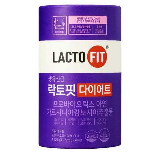 락토핏 다이어트 유산균 60p, 120g, 1개 사용 후기