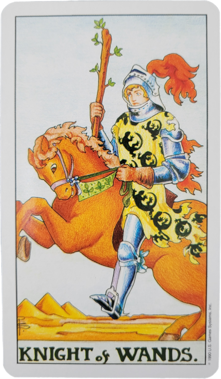  마이너 카드 완드 Knight 카드