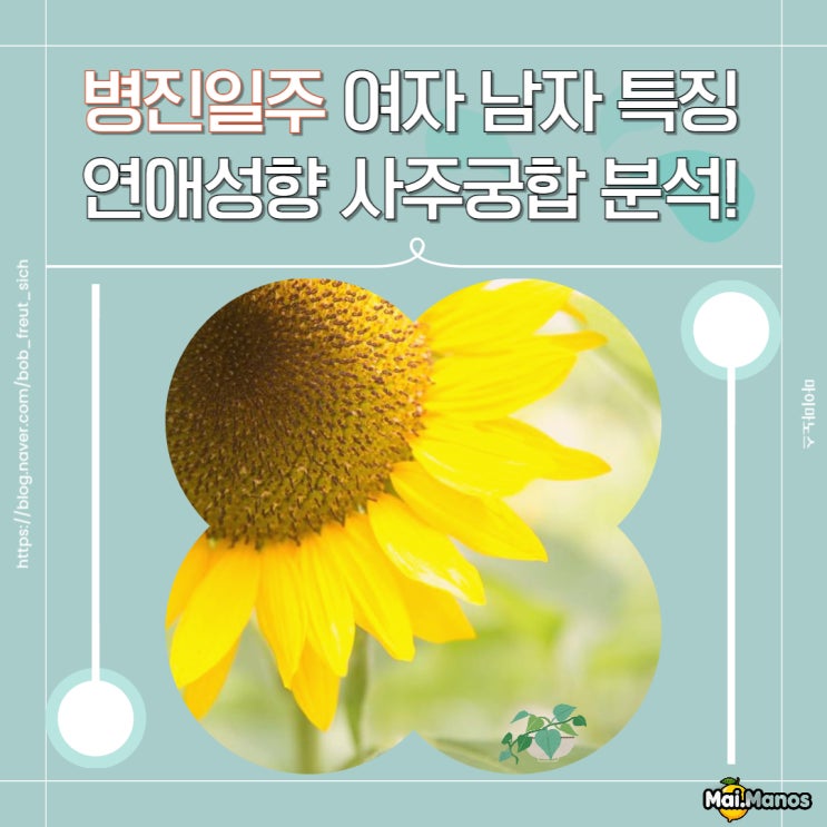  병진일주 여자 남자 특징 연애성향 사주궁합 쉬운분석!