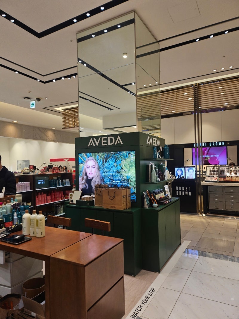 신세계 명동점 리뉴얼 2F AVEDA 아베다 매장 방문 및 샴푸어 너쳐링 샴푸, 라이트 엘레먼트 스....