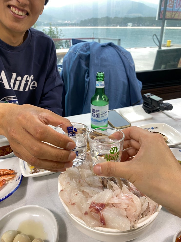  남해 상주 은모래비치 오션뷰 횟집 상주바다횟집 솔직 후기