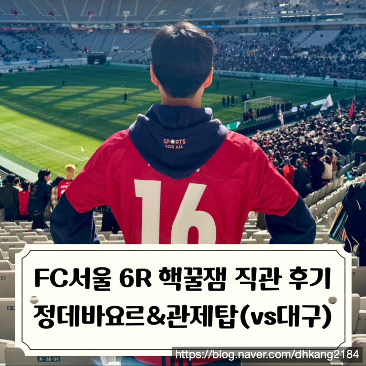 FC<b>서울</b> 직관 후기 핵꿀잼 6R <b>대구</b>전 린가드 <b>정승원</b> 문선민... 