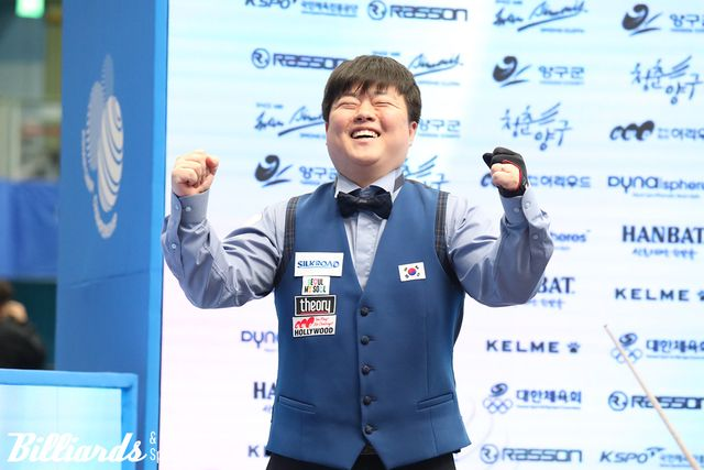  조명우, '세계 챔피언' 이어 '아시아 챔피언'까지 접수…결승서 김준태에 50:15 압승 [아시아당구선수권]