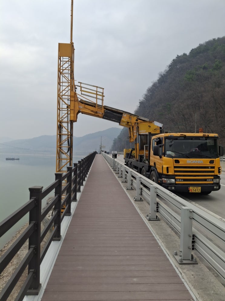  교량점검차 충북단양, 음성 작업현장
