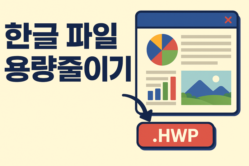 한글 파일 용량줄이기 간단하게 적용하는 방법