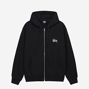 스투시 베이직 후드집업 블랙  L 사이즈 후기 Stussy Basic Zip Hoodie Black (런던 소호매장 구매후기....