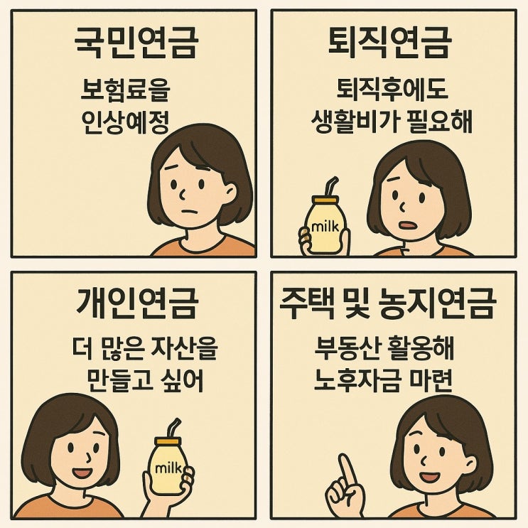  연금종류 총정리! 국민연금부터 개인연금까지 한눈에