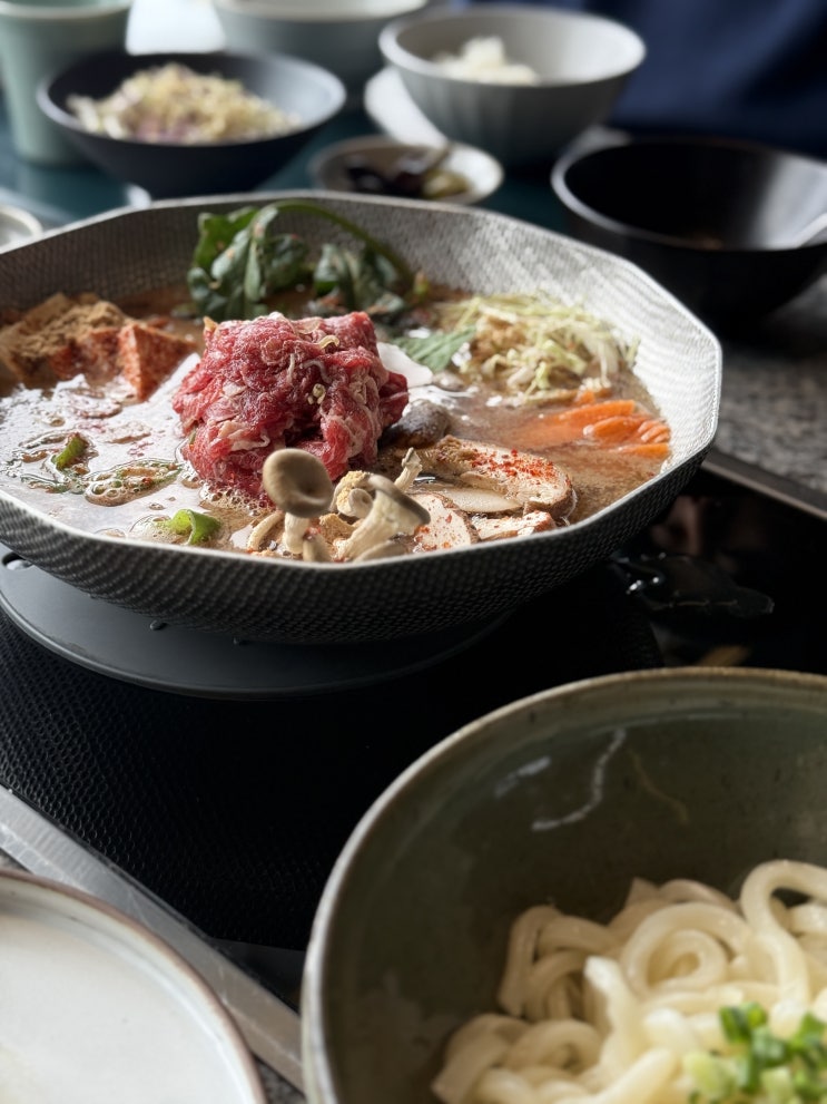  [해운대 규우정] 고급스러운 데이트 전골 한상 한우 오마카세