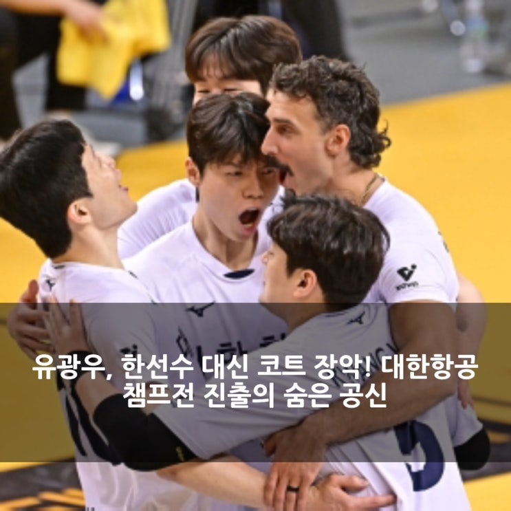 유광우, <b>한선수</b> 대신 코트 장악! <b>대한항공</b> 챔프전 진출의 숨은... 