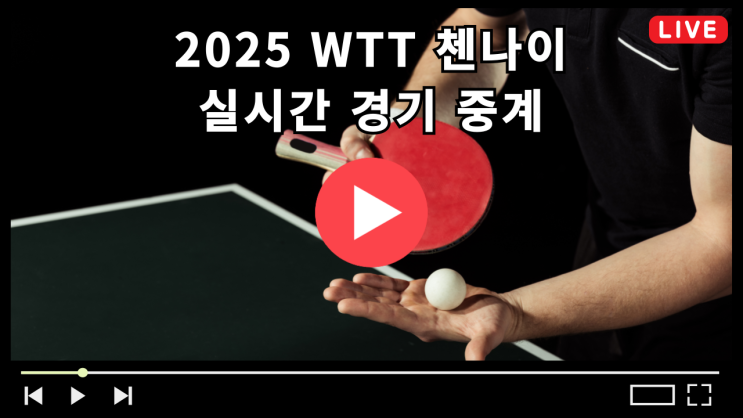 <b>WTT 첸나이</b> 중계 <b>신유빈 임종훈</b> 혼합복식 결승전 2025년 3월... 