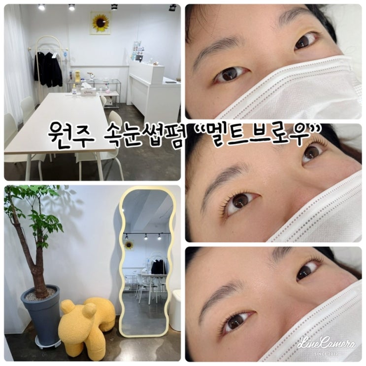  원주 속눈썹펌 "멜트브로우" 저자극으로 유지력이 좋은 케어서비스