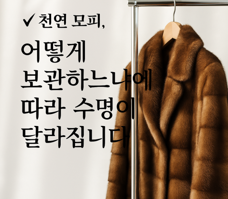   천연 모피, 어떻게 보관하느냐에 따라 수명이 달라집니다