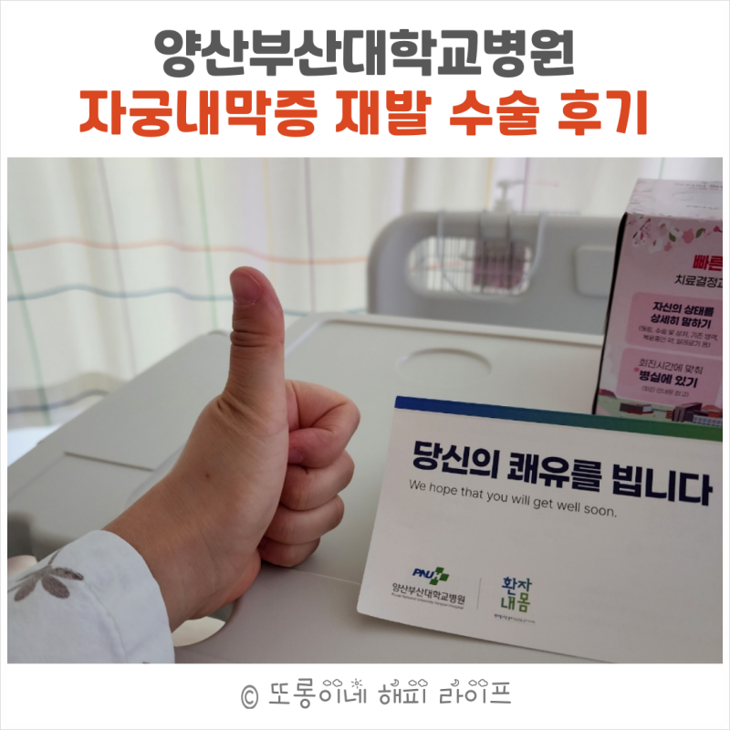 양산부산대학교병원 산부인과 - 자궁내막증 재발 수술 후기