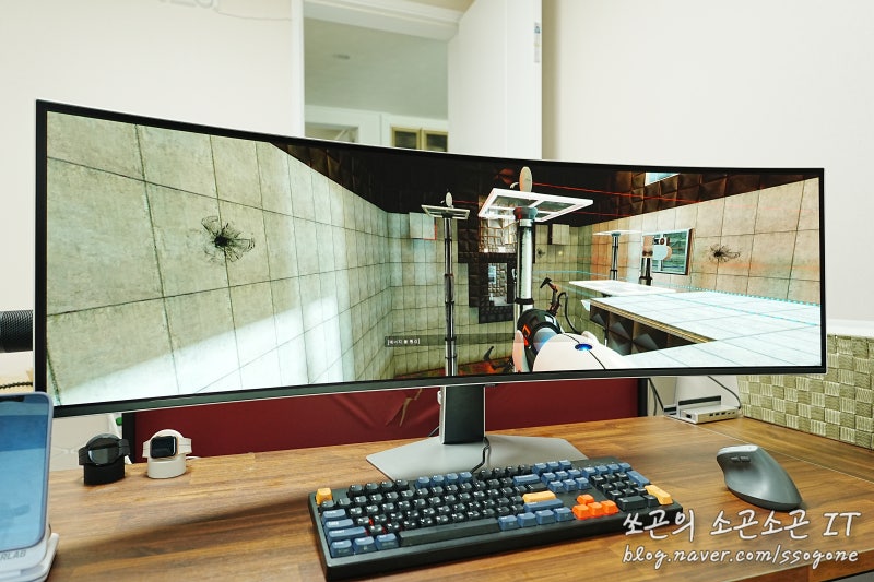 49인치 울트라 와이드모니터 삼성 오디세이 G9 OLED LS49DG930SKXKR 개봉기