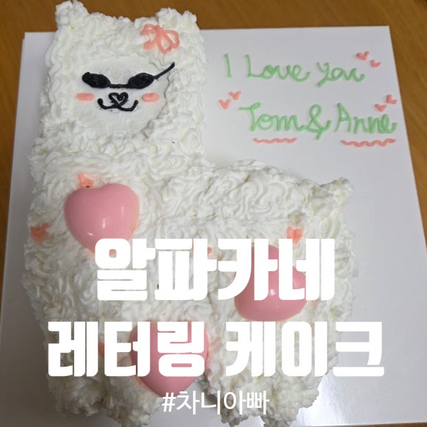  사당이수방배 디저트맛집 알파카네 레터링 케이크 후기