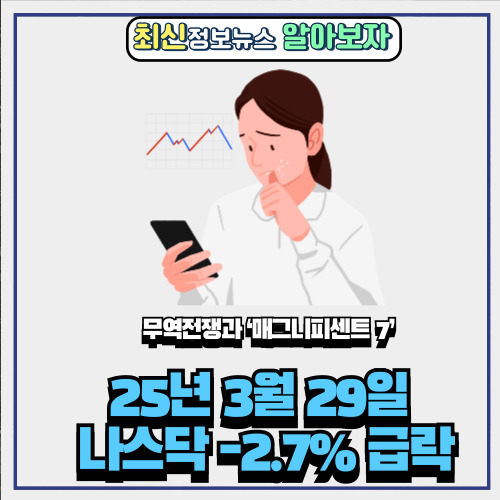  25년 3월 29일 나스닥 -2.7% 급락 (Ft. 무역전쟁 , 매그니피센트 7 )