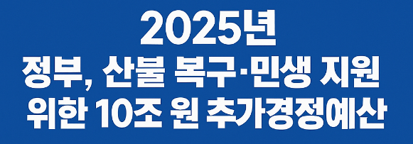 위한 10조원 추가경정예산 추진 - 최상목 부총리 <b>10조 추경</b>... 