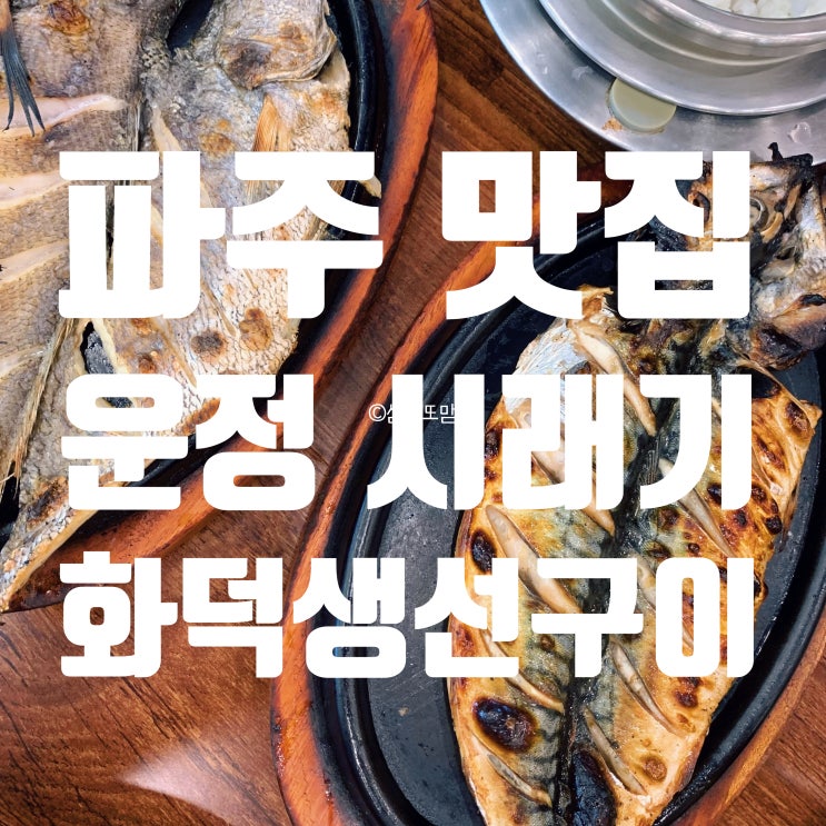  [내돈내산] 다양한 생선구이와 다양한 솥밥 종류가 있는 운정시래기화덕생선구이