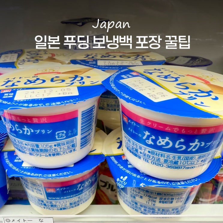  일본 푸딩 기내반입 금지 위탁 수화물 보냉백 포장 추천 꿀팁