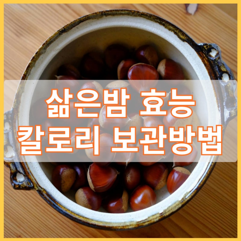 삶은 밤 효능 칼로리 부작용 보관방법 다이어트 도움 될까