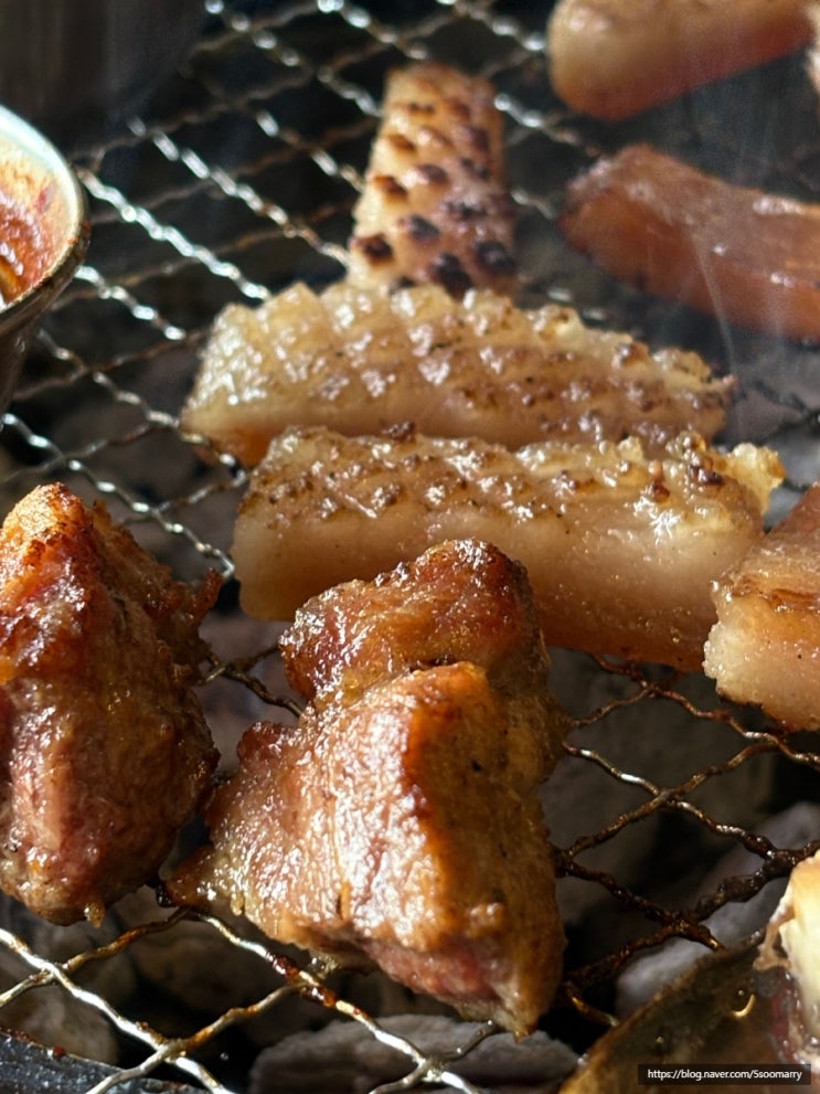  송파 구워주는 고기집 미강식당 잠실 삼겹살 항정살 맛집