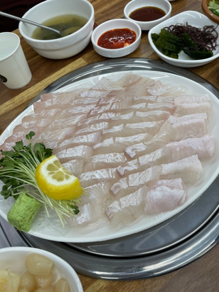  영통맛집 속초종합어시장 영통역횟집 광어회 물회 매운탕
