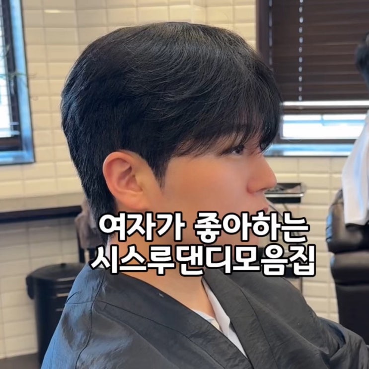  왕십리 미용실 맨드 살롱 왕십리역점 수민 시스루 댄디 모음집