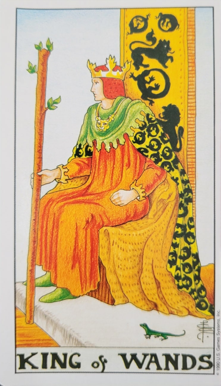  마이너 카드 완드 King 카드