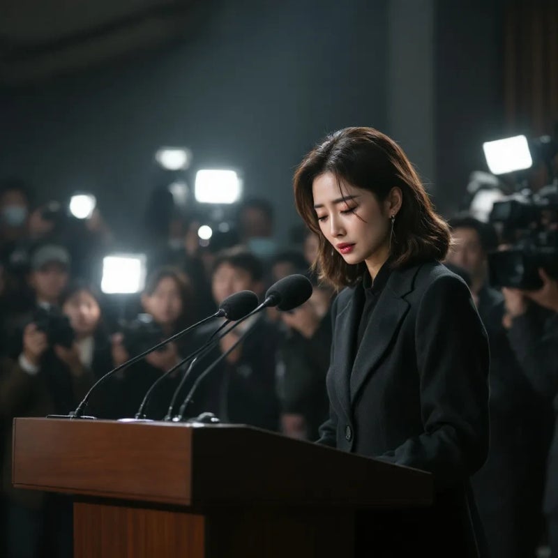 김수현, 김새론 논란 3주 만에 눈물의 기자회견...미성년자 교제설 정면 반박하며 법적 대응 ....