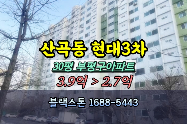  부평현대3차 경매 30평 [2023타경17569]