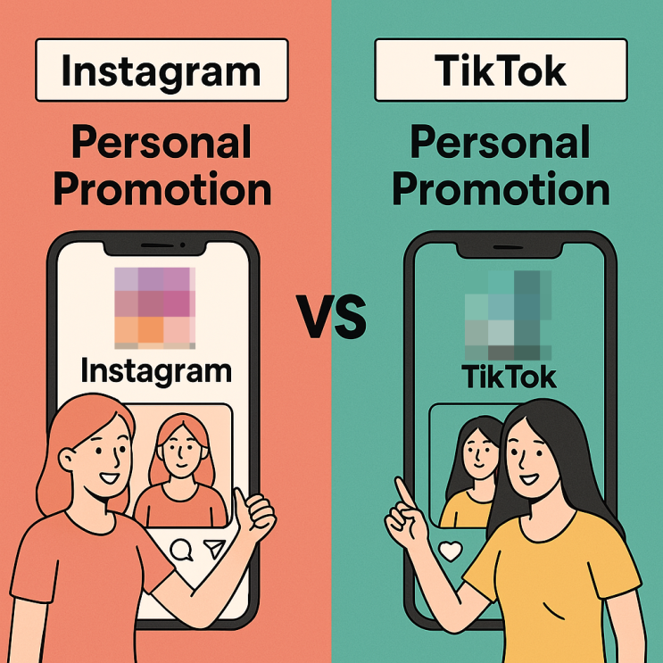   인스타그램 vs 틱톡｜개인 홍보 플랫폼, 뭐가 더 효과적일까?