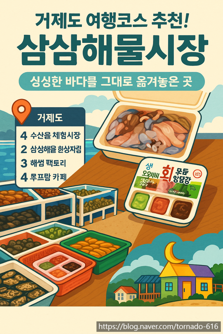  거제도 여행코스 추천! 싱싱한 바다를 그대로 옮겨놓은 곳, 삼삼해물시장
