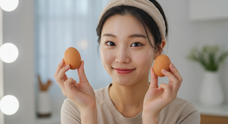 계란팩 흰자 노른자 달걀팩 효능 및 시간 하는법