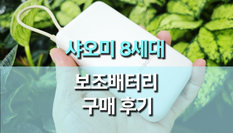 보조배터리 끝판왕! 샤오미 보조배터리 20000 8세대 구매 후기 보조배터리 끝판왕! 샤오미 보조배터리 20000 8세대 구매 후기