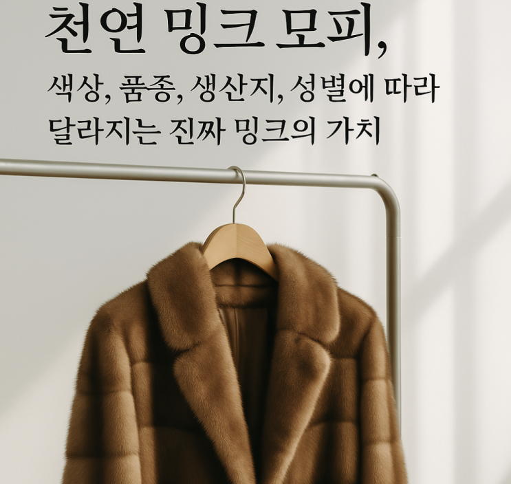   천연 밍크 모피, 다 같은 밍크가 아닙니다