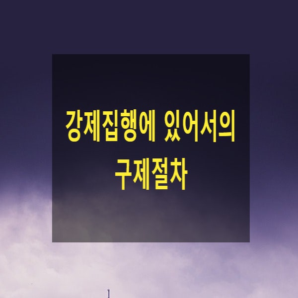  강제집행에 있어서의 구제절차(집행문부여, 거절에 대한 이의신청, 집행문부여의소, 집행문부여에 대한 이의의소, 청구이의의 소, 제3자이의의 소)