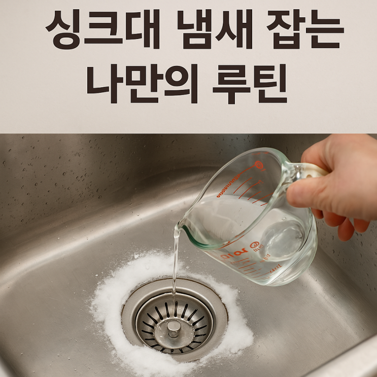  싱크대 냄새 잡는 나만의 루틴